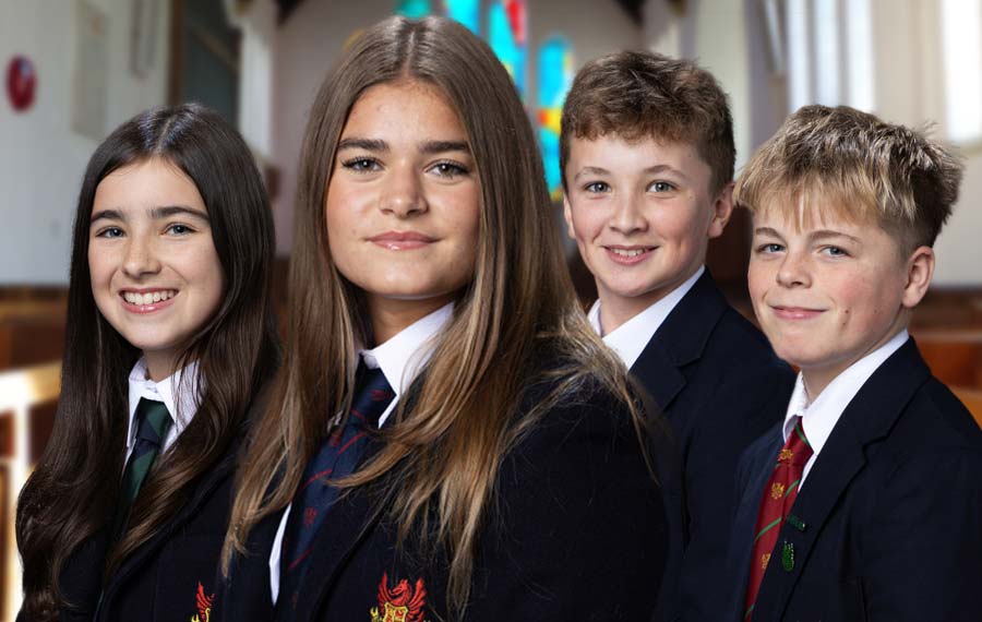 Senior School pupils at Llandovery College